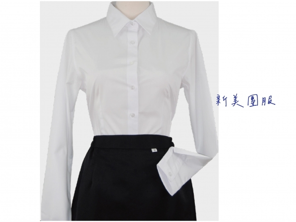女襯衫-白色(長袖/短袖)